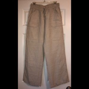 Tan linen pants